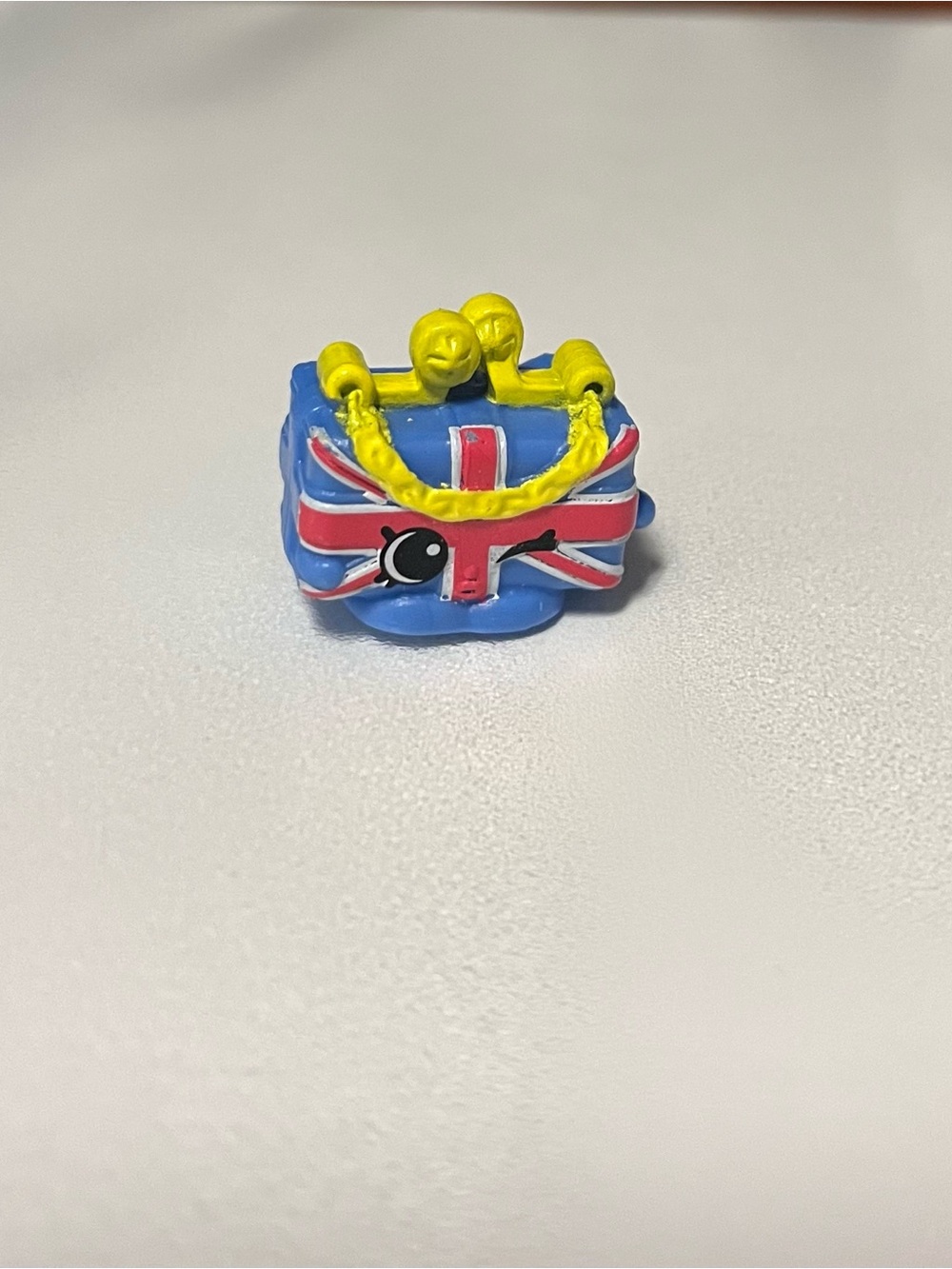 Shopkins Blue Union Jack Purse with Yellow Handle season 8